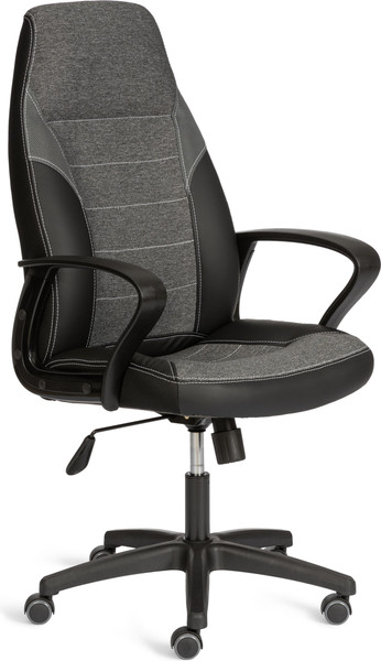 Изображение товара Кресло офисное Tetchair Inter 24 кожзам/ткань (черный/серый, 36-6/207/TW-12/TW-11)