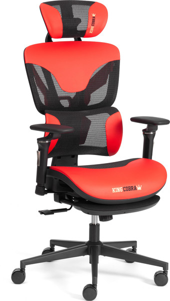 Изображение товара Кресло офисное Tetchair KingCobra искусственная кожа/сетка (черный/красный)