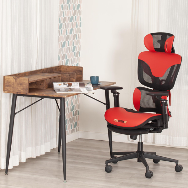 Изображение товара Кресло офисное Tetchair KingCobra искусственная кожа/сетка (черный/красный)