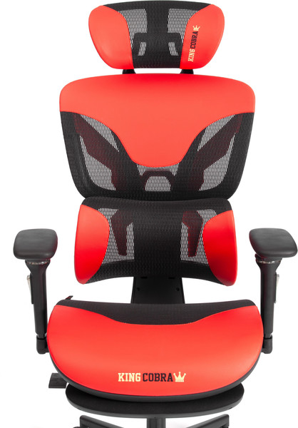 Изображение товара Кресло офисное Tetchair KingCobra искусственная кожа/сетка (черный/красный)