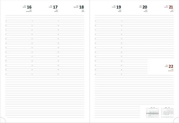 Изображение товара Еженедельник deVente Wild 2026 / 2236609 (темно-коричневый)