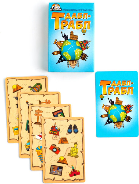 Изображение товара Настольная игра Sima-Land Дабл-трабл. Чудеса света / 7711538