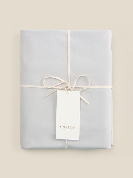 Изображение товара Простыня Sima-Land Home Перкаль на резинке 160x200 / 10445208 (серый)