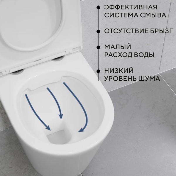 Изображение товара Инсталляция с подвесным унитазом Lauter Longer 21901001 + кнопка 219702J