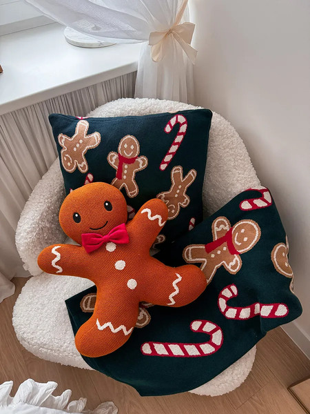 Изображение товара Плед Tkano Gingerman New Year Essential / TK25-TH0002