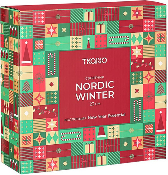 Изображение товара Салатник Tkano Nordic winter New Year Essential / TK25-NY_SRV0004