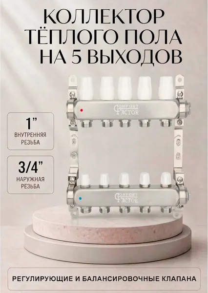 Изображение товара Коллекторная группа отопления Comfort Factor MFD5
