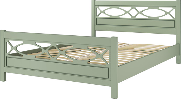 Изображение товара Полуторная кровать Bravo Мебель Лоренса 140х200 (зеленый самшит)