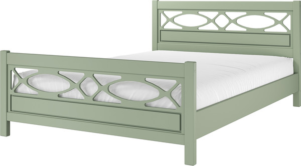 Изображение товара Полуторная кровать Bravo Мебель Лоренса 140х200 (зеленый самшит)