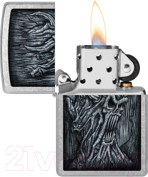 Изображение товара Зажигалка Zippo Evil Tree / 48681 (серебристый, с топливом Zippo 3141 125мл)
