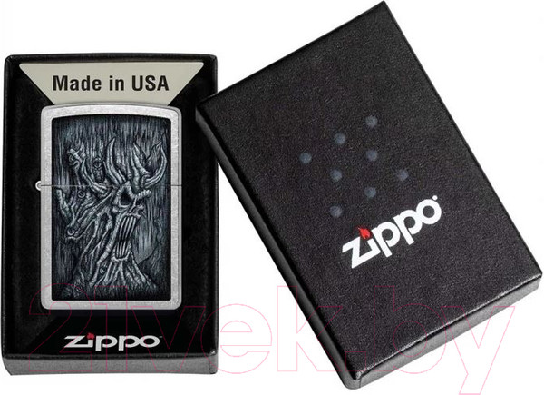 Изображение товара Зажигалка Zippo Evil Tree / 48681 (серебристый, с топливом Zippo 3141 125мл)