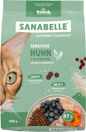 Изображение товара Сухой корм для кошек Bosch Petfood Sanabelle Sensitive With Poultry New (400г)