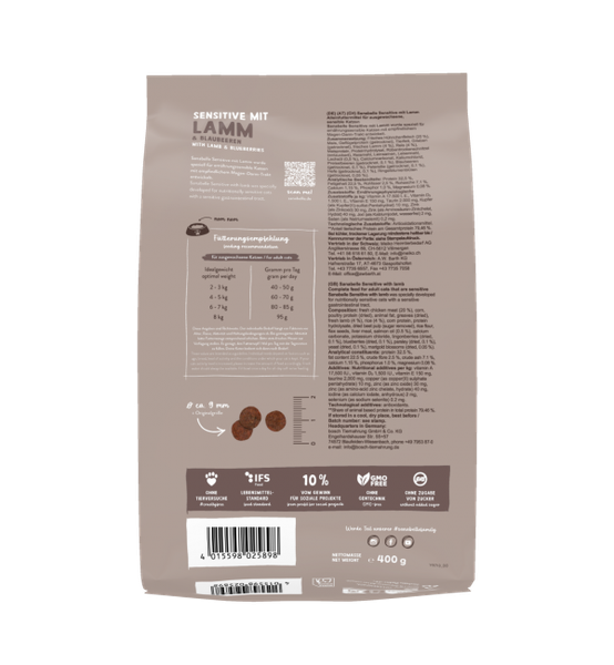 Изображение товара Сухой корм для кошек Bosch Petfood Sanabelle Sensitive With Lamb New (400г)
