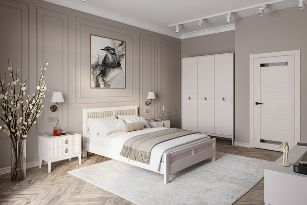 Изображение товара Двуспальная кровать Bravo Мебель Фрида 160х200 (льняной)