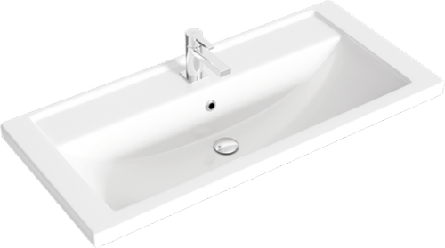 Изображение товара Тумба с умывальником Aqwella Fargo 1010 / FRG0110DB+4640021065204+FRGN440