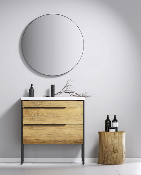 Изображение товара Тумба с умывальником Aqwella Fargo 1010 / FRG0110DB+4640021065204+FRGN440