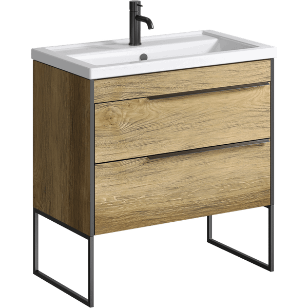 Изображение товара Тумба с умывальником Aqwella Fargo 820 / FRG0108DB+4640021064733+FRGN440