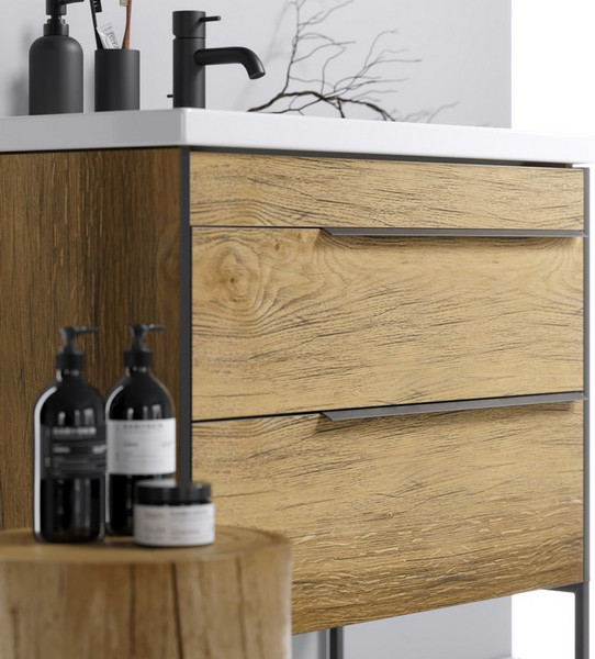 Изображение товара Тумба с умывальником Aqwella Fargo 820 / FRG0108DB+4640021064733+FRGN440