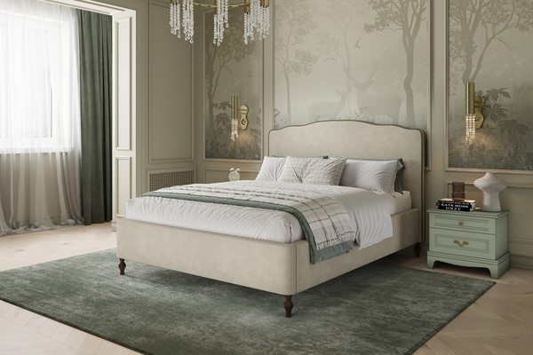 Изображение товара Прикроватная тумба Bravo Мебель Лорето (лак зеленый самшит)