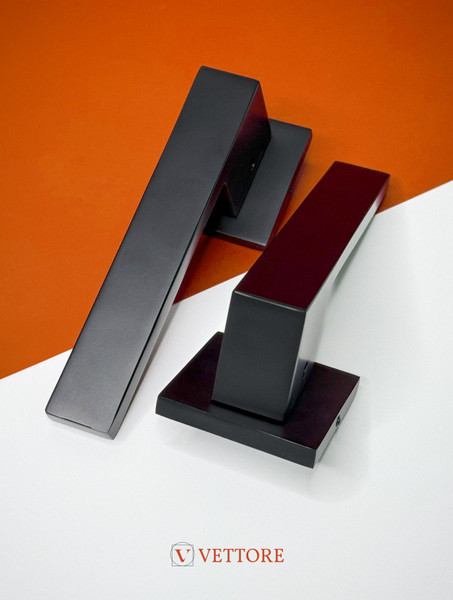 Изображение товара Ручка дверная Vettore R21.115 MBP (черный матовый)