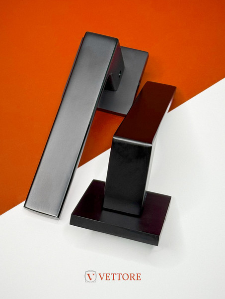 Изображение товара Ручка дверная Vettore R21.150 MBP (черный матовый)