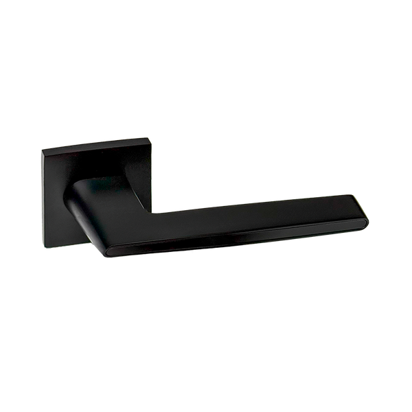 Изображение товара Ручка дверная Vettore R21.190 MBP/BL (черный матовый/черная вставка)