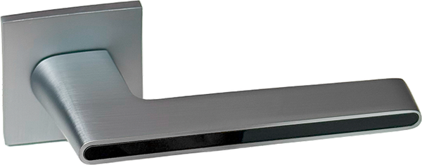 Изображение товара Ручка дверная Vettore R21.190 MCP/BL (матовый хром/черная вставка)