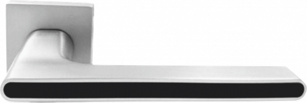 Изображение товара Ручка дверная Vettore R21.190 MCP/BL (матовый хром/черная вставка)