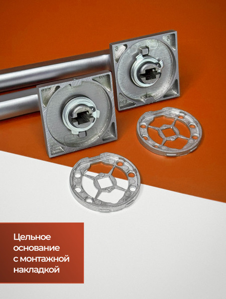 Изображение товара Ручка дверная Vettore R21.190 MCP/WH (матовый хром/белая вставка)