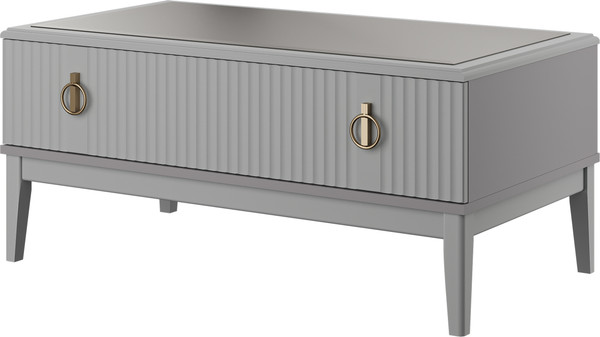 Изображение товара Журнальный столик Bravo Мебель Фарго (ЛДСП серый шифер/МДФ лак антрацит)