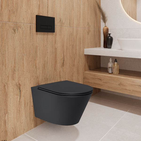 Изображение товара Инсталляция с подвесным унитазом Lauter Longer 21901002 с кнопкой 219704J