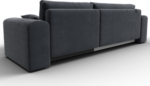 Изображение товара Диван угловой Лига Диванов Лига-099 универсальный (велюр Vertical Slim 098 серый)