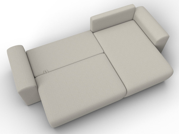 Изображение товара Диван угловой Лига Диванов Лига-099 универсальный (амур 02 бежевый)