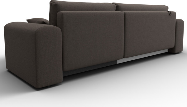 Изображение товара Диван угловой Лига Диванов Лига-099 универсальный (амур 05 коричневый)