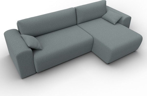 Изображение товара Диван угловой Лига Диванов Лига-099 универсальный (амур 07 серый)