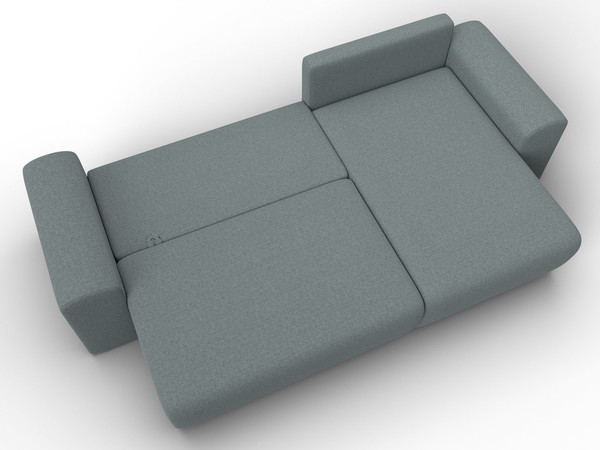 Изображение товара Диван угловой Лига Диванов Лига-099 универсальный (амур 07 серый)