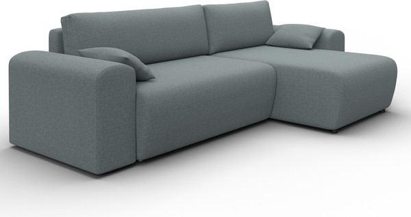 Изображение товара Диван угловой Лига Диванов Лига-099 универсальный (амур 07 серый)