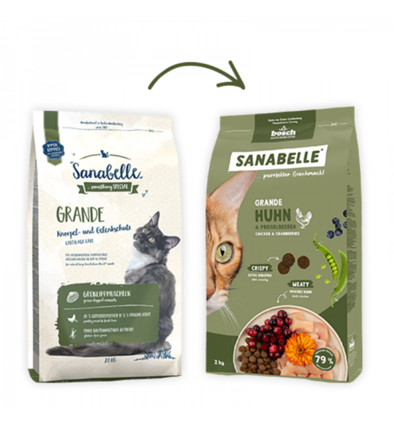 Изображение товара Сухой корм для кошек Bosch Petfood Sanabelle Grande New (400г)