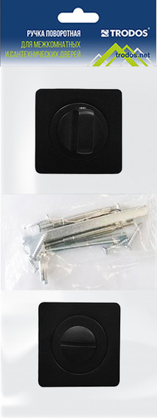 Изображение товара Фиксатор дверной защелки Trodos BK-02 BL (черный)