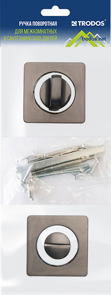 Изображение товара Фиксатор дверной защелки Trodos BK-02 GF (графит)