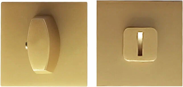 Изображение товара Фиксатор дверной защелки Trodos BK-03 slim GA (сатиновое золото матовый)