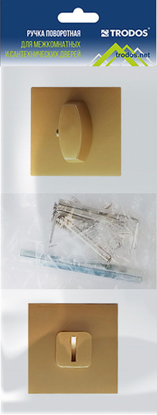 Изображение товара Фиксатор дверной защелки Trodos BK-03 slim GA (сатиновое золото матовый)