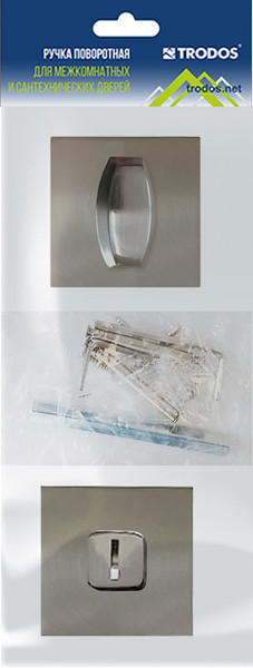 Изображение товара Фиксатор дверной защелки Trodos BK-03 slim SN (никель)