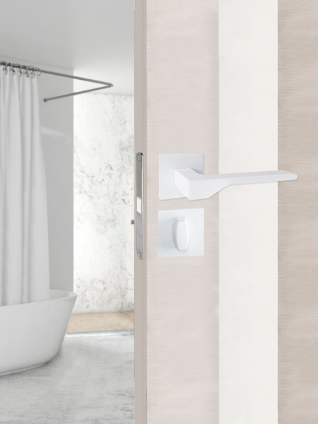 Изображение товара Фиксатор дверной защелки Trodos BK-03 slim WW (белый)