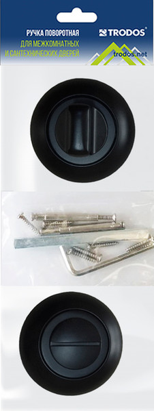 Изображение товара Фиксатор дверной защелки Trodos BK-08 BL (черный)
