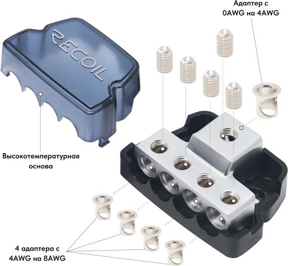 Изображение товара Дистрибьютор питания для автомобиля Recoil DB14