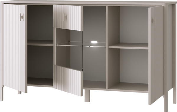 Изображение товара Тумба Black Red White Dalia KOM1W2D с подсветкой (персидский жемчуг)