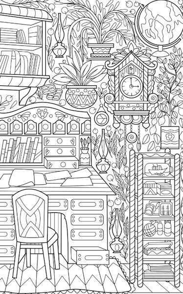 Изображение товара Раскраска-антистресс АСТ Винтажная раскраска для уютных вечеров (Домоседов Владимир)