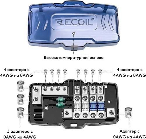 Изображение товара Дистрибьютор питания для автомобиля Recoil ZMPG4