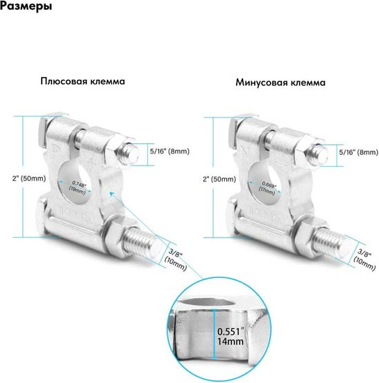 Изображение товара Клемма аккумуляторная Recoil ZB1